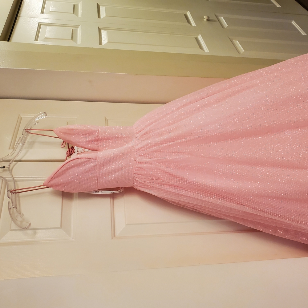 Pink Halter A-Line Formal Dress
